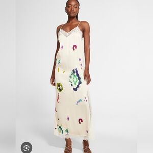 Scotch & Soda Camisole maxi dress with lace size 38 (US SIZE 8)